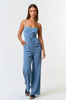 Worth The Wait Lace Up Jumpsuit - Golden Hour BoutiqueJumpsuits