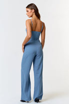 Worth The Wait Lace Up Jumpsuit - Golden Hour BoutiqueJumpsuits