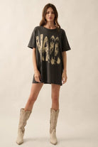 Y'all Cowboy Boots Vintage Wash Graphic Tee - Golden Hour BoutiqueGraphic Tees