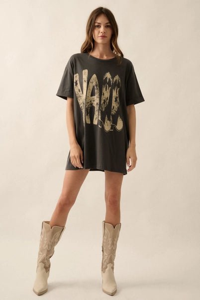 Y'all Cowboy Boots Vintage Wash Graphic Tee - Golden Hour BoutiqueGraphic Tees