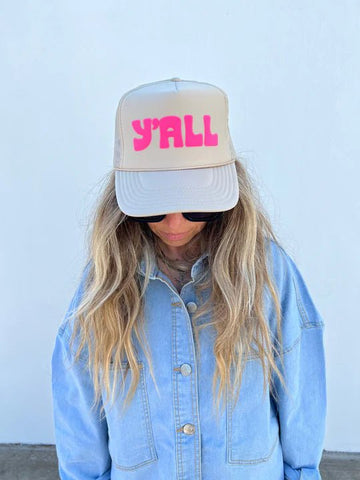 Y'all Trucker Hat - Golden Hour BoutiqueTrucker Hat